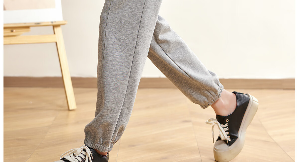 Halo Queen Women's Casual Pants with Drawstring Elastic Waist, Straight-Leg Trousers with Tapered Legs, Slimming And Versatile Sports Pants, New Product H143R1014 27
