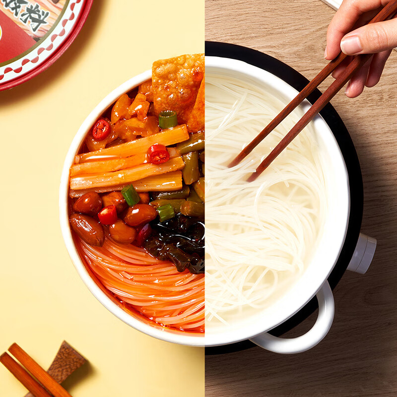 螺霸王原味冲泡螺蛳粉200g桶6分钟速食广西特产免煮速食酸辣粉面米线