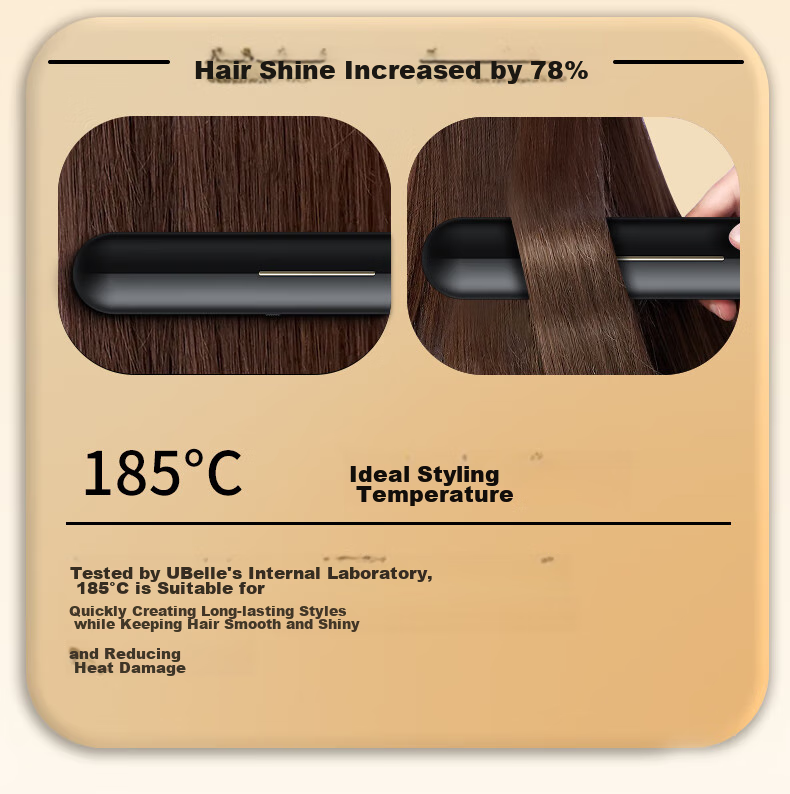 UBelle [Mid-Autumn Festival Gift] Wireless Straightening Brush, 500 Million Negative Ions Hair Protection, Portable Dual-Use Straightener And Comb, Smooth High Crown, Birthday Gift for Girlfriend 18