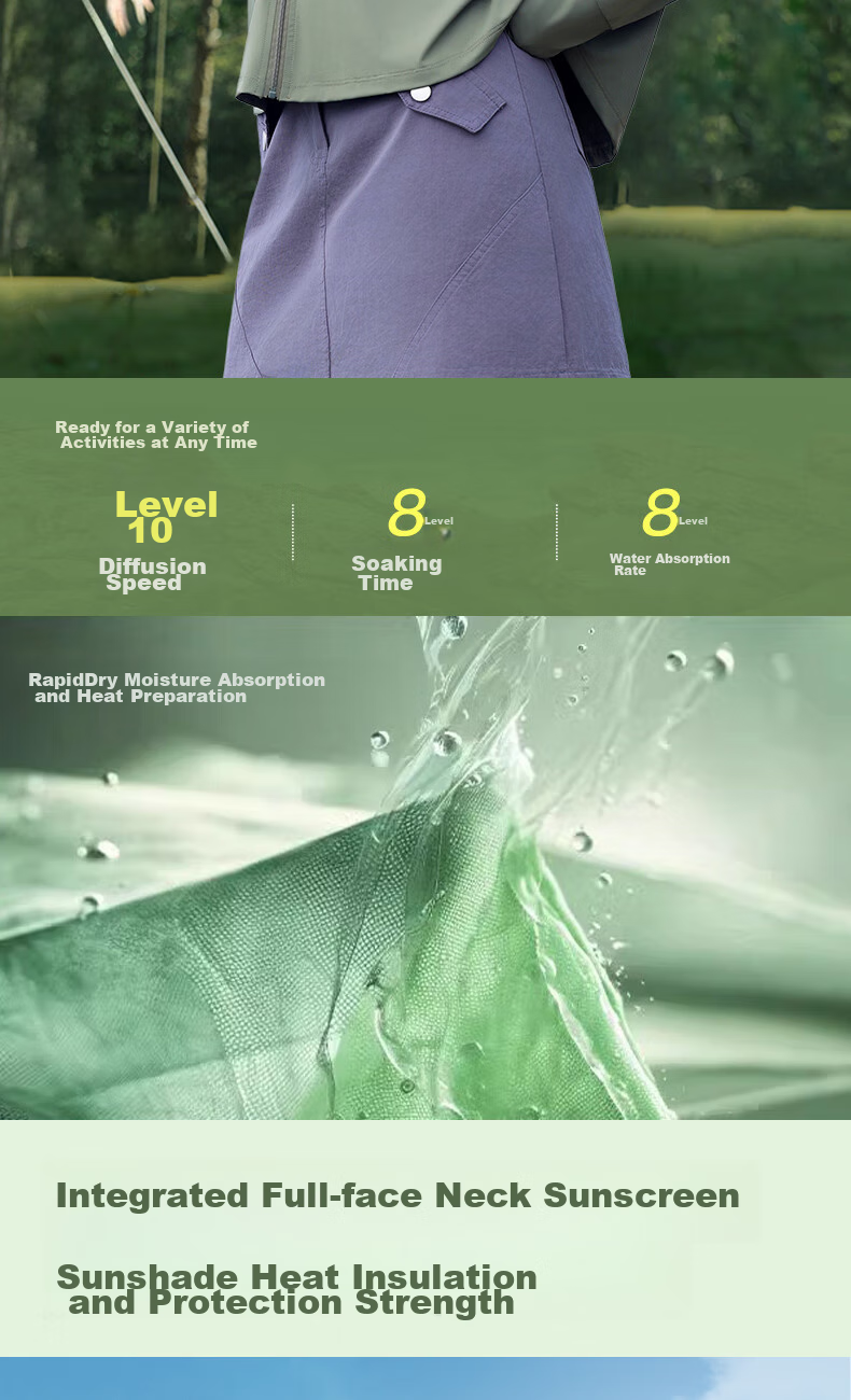MiiOW Women's Sun Protection Clothing [UPF50+] 2026 New Summer Outdoor UV-Resistant Ice Silk Breathable Sun Protection Jacket 6