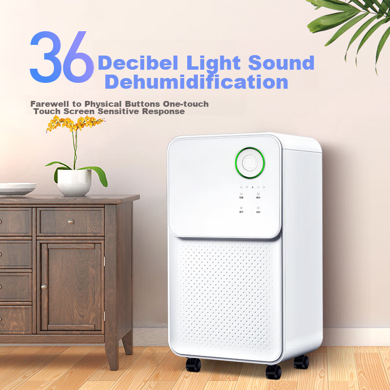 Eurgeen Dehumidifier, 12L/Day Dehumidification Capacity, 36dB Quiet Operation, Home Bedroom Clothes Dryer And Moisture Absorber, Basement Drying Machine OJ-128E