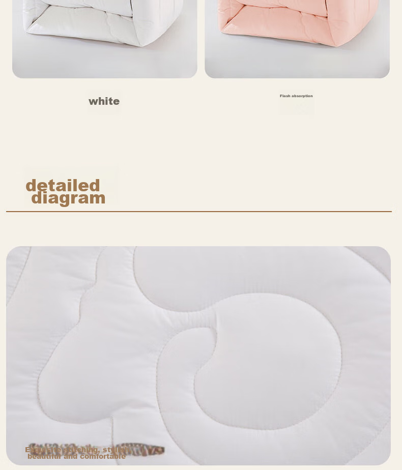 LOVO Luolai Home Textiles, 100% Australian Wool Winter Comforter, 4 Jin (2 Kg), 150*215cm 14