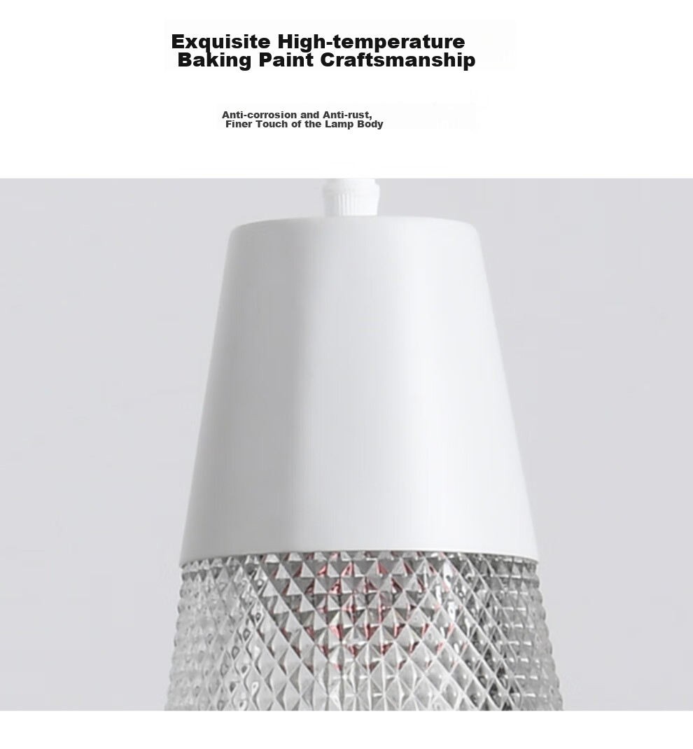 NVC Light Luxury Lighting, Nordic Creative Modern Dining Room Chandelier, Three-Head Dining Room Lamp, Crystal Glass Decorative Light, Fashionable 5
