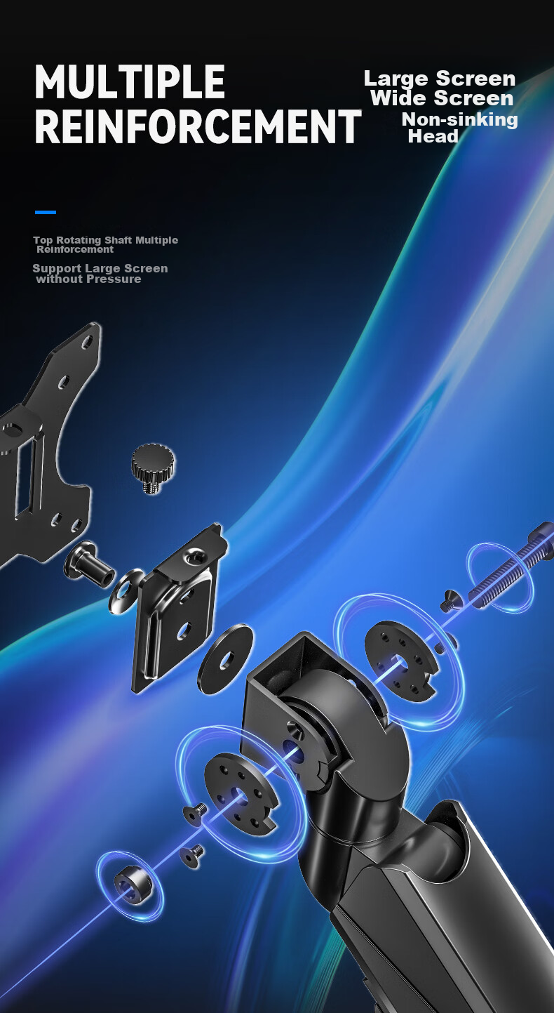 Songneng Monitor Stand, Computer Stand, Display Screen Stand, Monitor Riser, Mechanical Arm, Monitor Stand Arm, VESA Bracket with 20KG Load Capacity, T10-1W 5