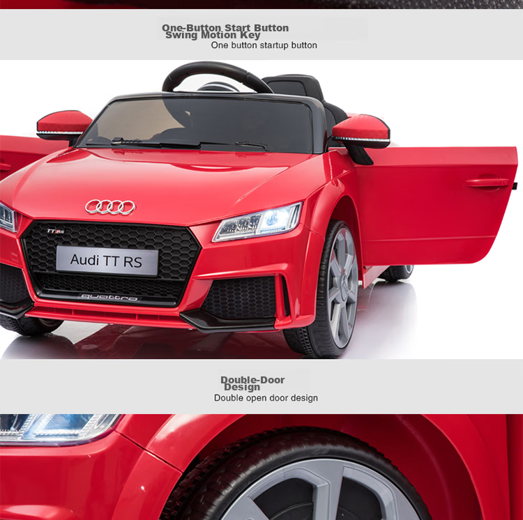 BeRica Electric Ride-On Car for Children, Audi Authorized Remote Control Toy Car for Boys And Girls, Rideable Vehicle, Baby Gift 33