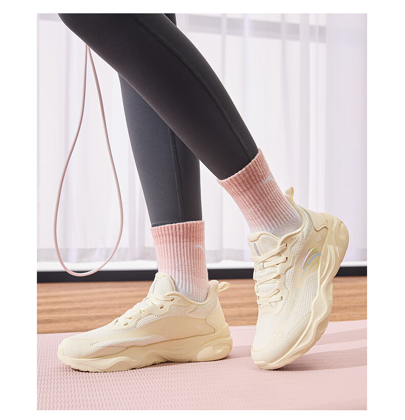 ANTA Milk Candy Jump Rope Shoes | Zhang Yufei's Training Shoes for Women, Soft Sole, Breathable, Lightweight, Shock-Absorbing, Training Shoes, Sneakers 26