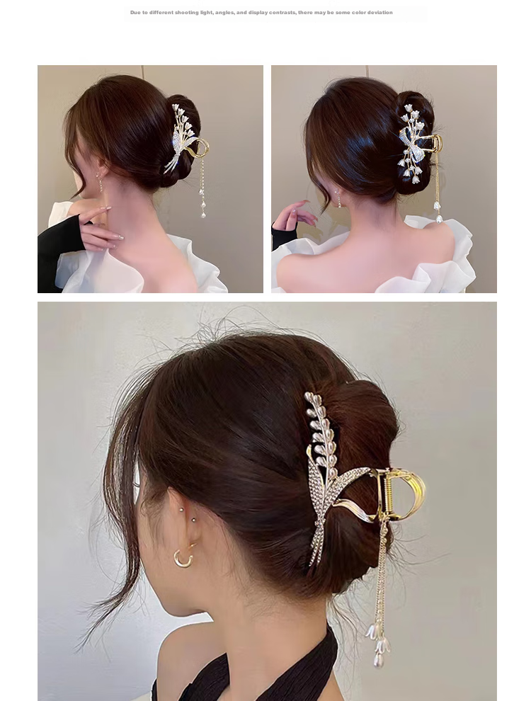 Dijing Hair Clip, High-End Hair Accessory for Women, 2026 New Style, Back of Head Bangs, Forehead Clip, Straight Clip, Birthday Gift for Girls 2