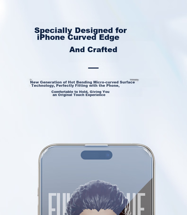 BLUEO Blue Gorilla Tempered Glass Screen Protector for Apple iPhone Air, Dust-Free Installation, Full Adhesive, HD Anti-Shock and Anti-Fingerprint Phone Protective Film 7