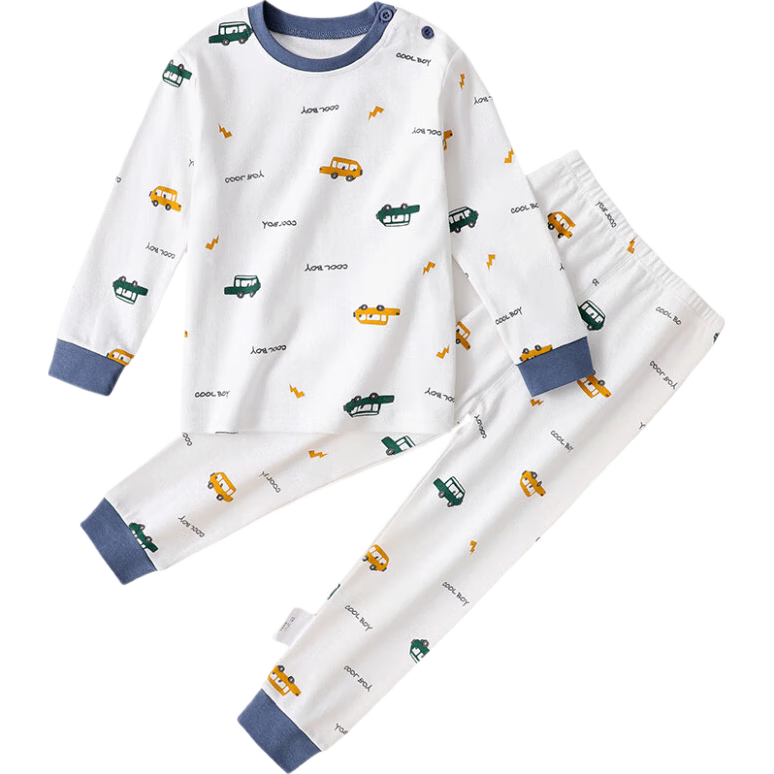 YUZHAOLIN Children's Autumn Underwear Set for Boys And Girls, Pure Cotton Pajamas for Young Kids