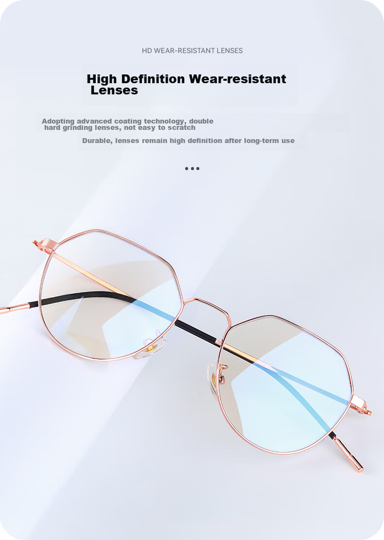 Mr. PuTian Anti-Blue Light Glasses Anti-Radiation Non-Prescription Glasses for Men And Women with Myopia Prescription Available, Phone And Computer Eye Protectio 7