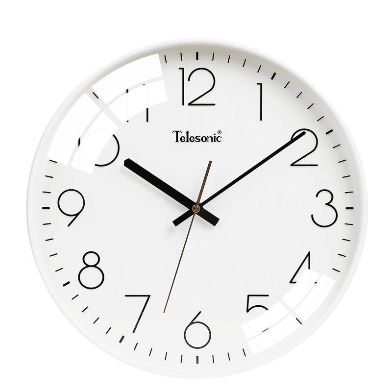 Telesonic Wall Clock for Living Room And Bedroom, Quartz Clock, Modern Minimalist Creative Timepiece, No Drilling Required, Fashionable Personalized 3D Clock, 26cm
