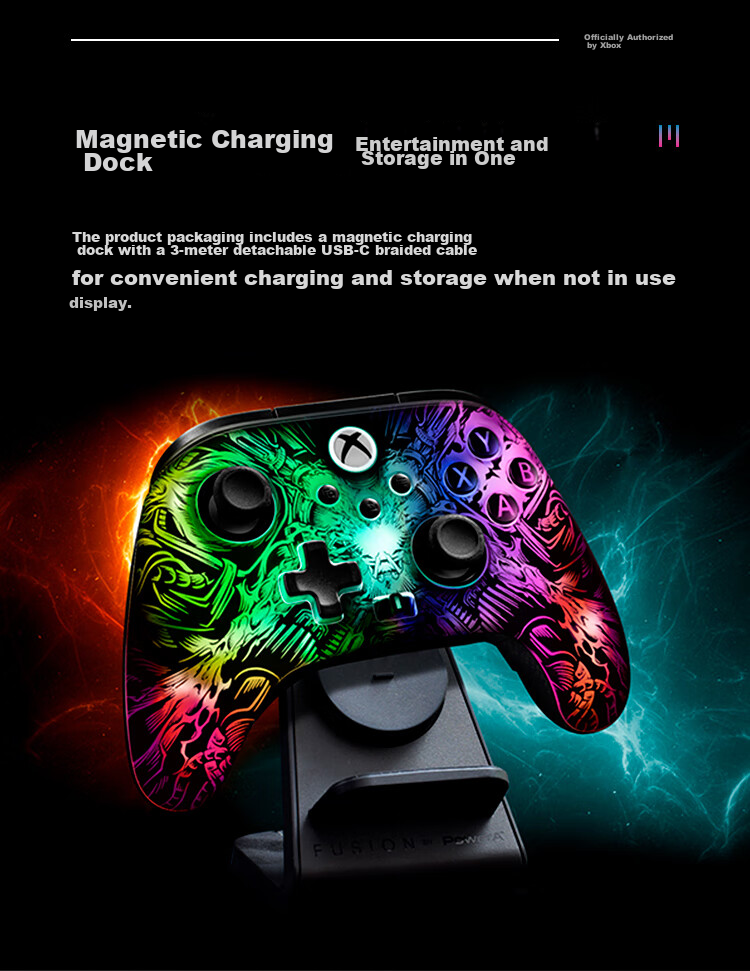 PowerA Microsoft Xbox Authorized Wireless Xbox Elite Controller, Xbox Gamepad, FusionPro Controller for PC/Xbox, Adjustable Hall Effect Joysticks, RGB Lighting Effects 13