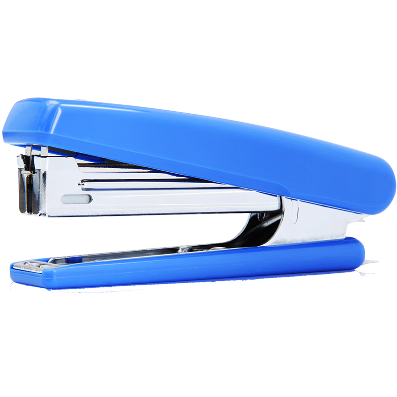 Deli No.10 Durable Stapler with Built-in Staple Remover, Blue