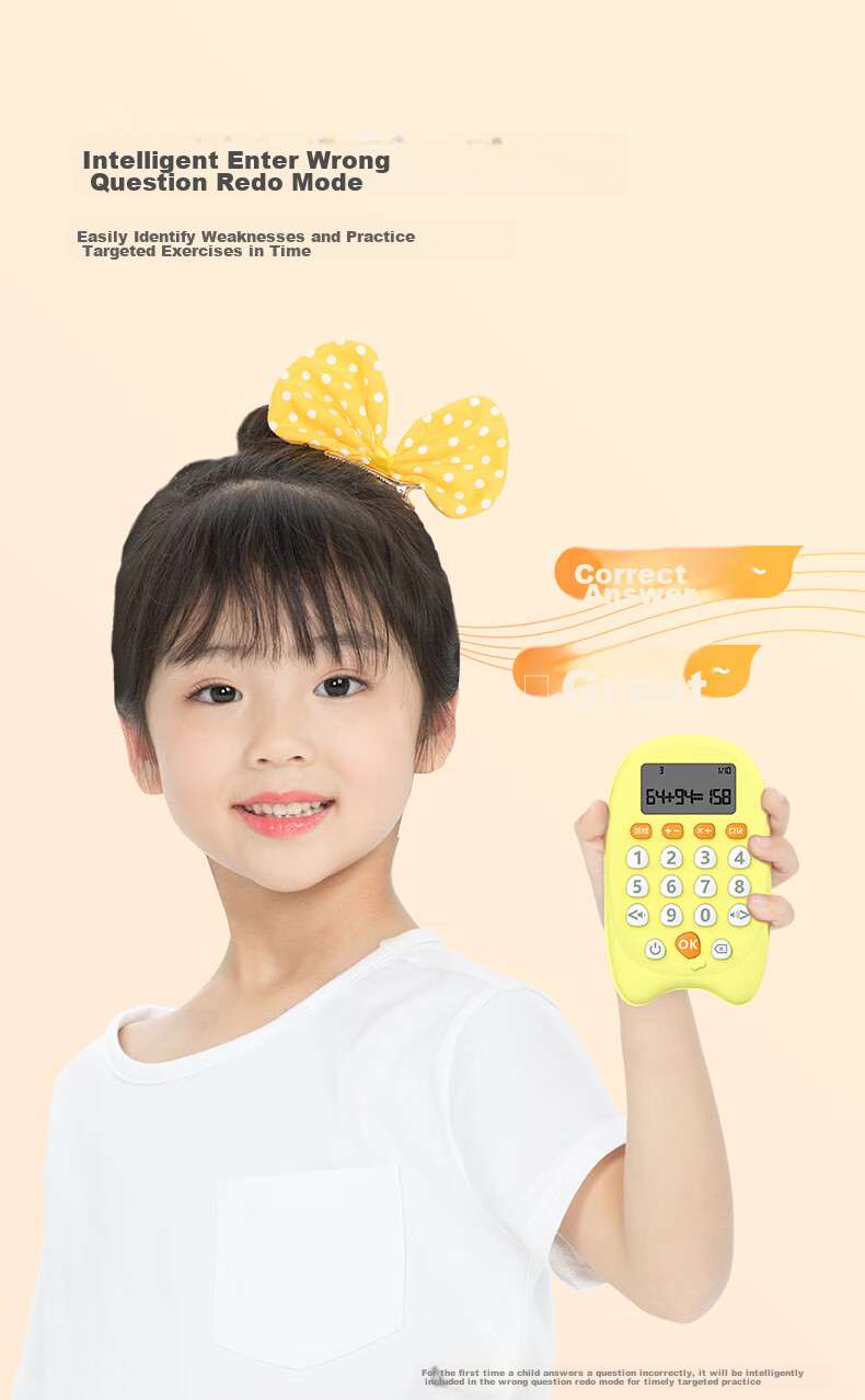 Aerfadan Mental Math Treasure, Preschool And Elementary School Children's Mental Arithmetic Practice Machine Calculator, Children's Mental Arithmetic Training Machine, Early Education Educational Toy 6