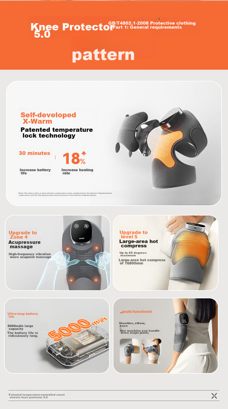 Kepufei Knee Heating Therapy Device, Massage Instrument, Heating Pad, Warm Knee Joint Protector, for Elderly Parents, with National Subsidy 5