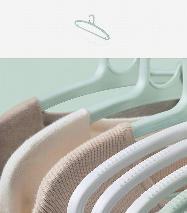 CHAHUA Hangers, Wide Shoulder Seamless Non-Slip Drying Rack, Suit Plastic Coat Hanger, Pack of 3 5