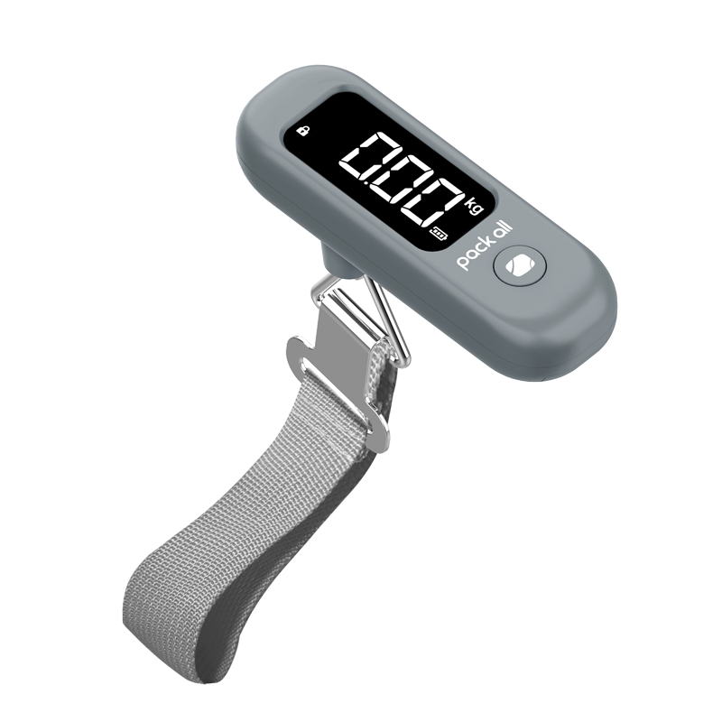 Pack All Electronic Luggage Scale, Compact And Portable, with Large Capacity, High Definition Screen, Rock Gray