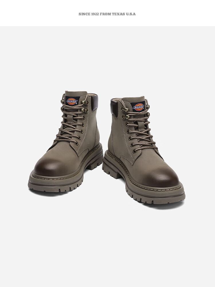 Dickies Men's High-Top Martin Boots, Fashionable Versatile Comfortable Breathable Work Boots, Black, Size 40 7