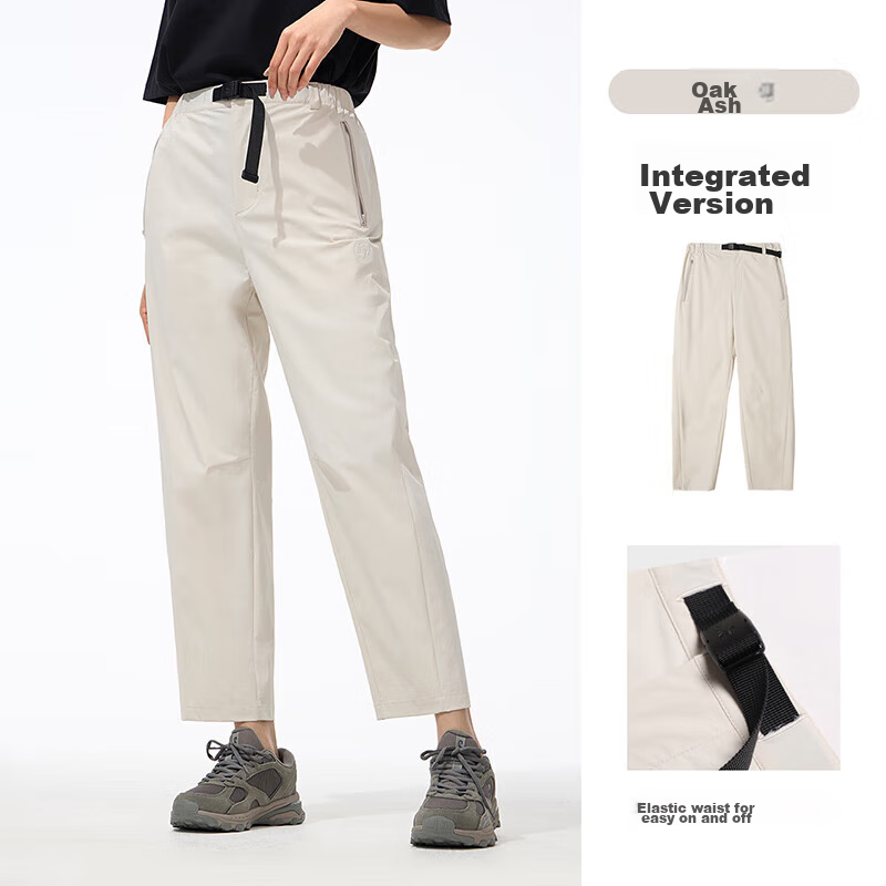 CAMEL Women's Quick-Dry Long Pants, Spring And Summer Outdoor Cool-Feeling Comfortable Breathable Casual Pants [Panda Collaboration] A24BA68181