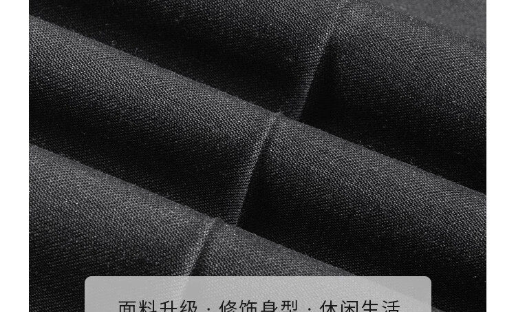 ROMON Men's Wool Business Straight-Leg Dress Pants Spring and Autumn Casual Suit Trousers Work Pants 9