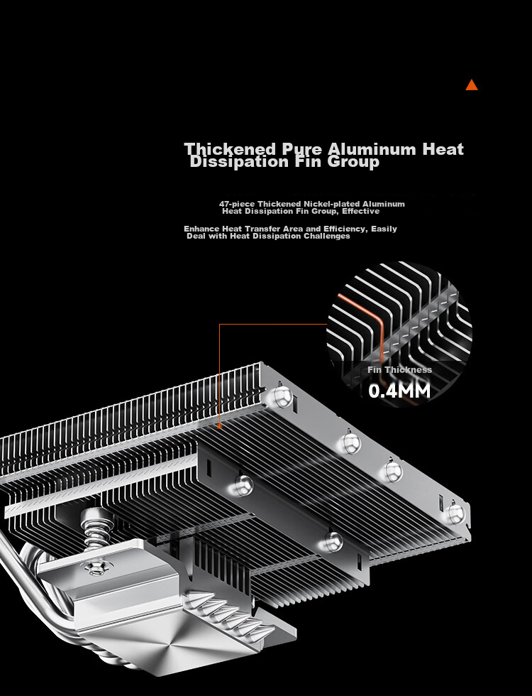 PCCOOLER RC600-67 ITX Air-Cooled CPU Cooler (Bottom Pressure/67mm Height/6 Heat Pipes/12cm Fan/Copper Base Reflow Solder Nickel-Plated/Supports AM5 1700) 10