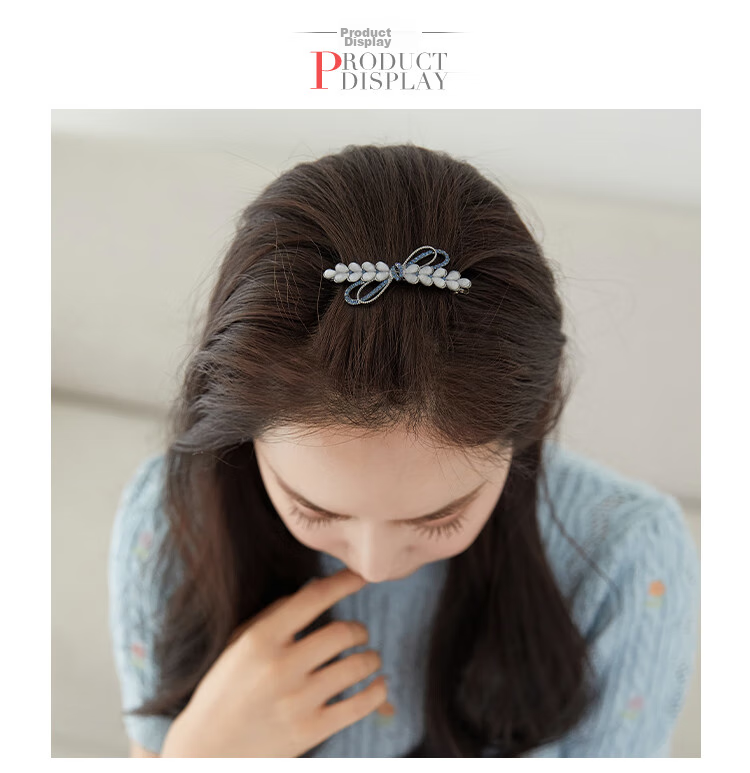 CHIMERA Wheat Ear Hair Clip, Straight Bar Clip for Back of Head, Hair Accessory, High-End Hair Clip, Hair Pin, Mid-Autumn Festival Gift 8