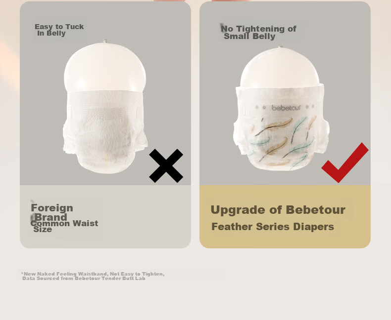 Bebetour Royal Feather Series Diapers, Size L, 32 Pieces, Ultra-Thin, Dry And Breathable [Brand Direct Supply, Safe Quality] 7