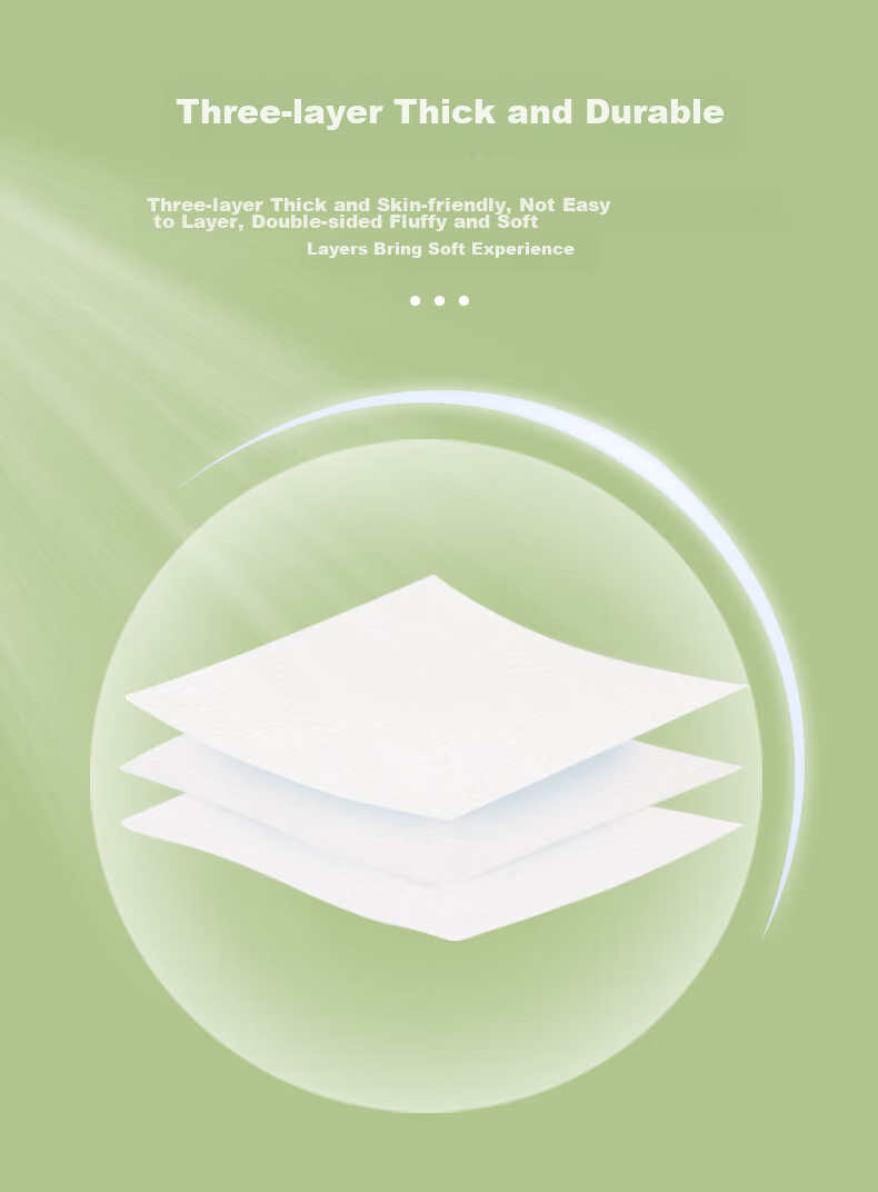 Feiyu Facial Tissues, 3-Ply, 100 Sheets*6 Packs, Newly Upgraded Virgin Wood Pulp Tissues, Baby Home Use Facial Tissues, Napkins, 0550 3
