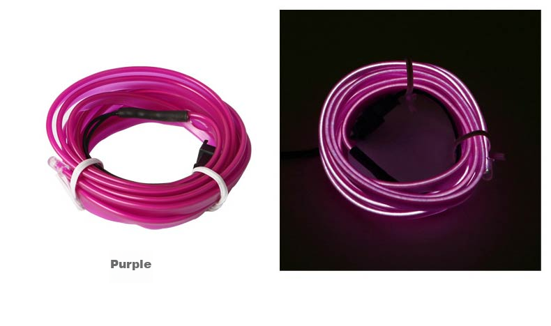 Siwangongli Car Interior LED Light Strip, USB Atmosphere Cold Light Line, Car Modification, No Wiring Required, SWY6527 4
