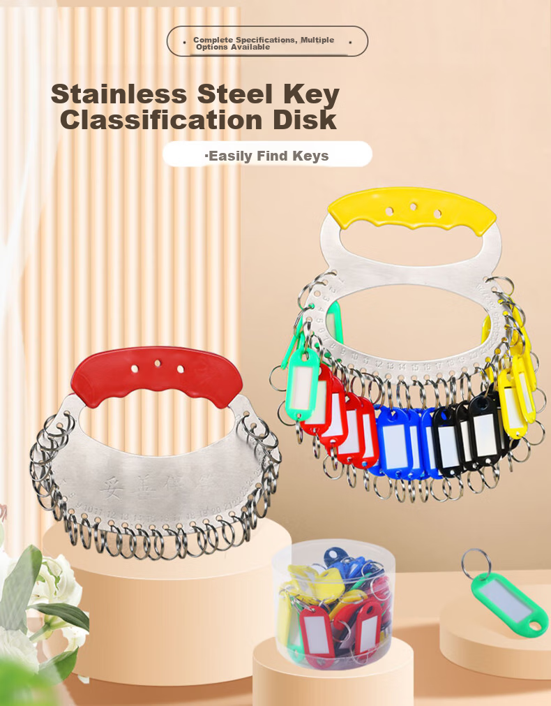 Siyicai Key Ring, Landlord Key Tray Management Number Key Storage Organizer, Multi-Hook Key Holder, Key Tag Label, Key Plate Wristband, Key Board, 11 Digits 1