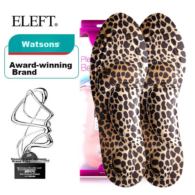 Eleft 4D Sponge Support Walking Shoe Insoles, Breathable, Sweat-Absorbing, Massage, Women's Style