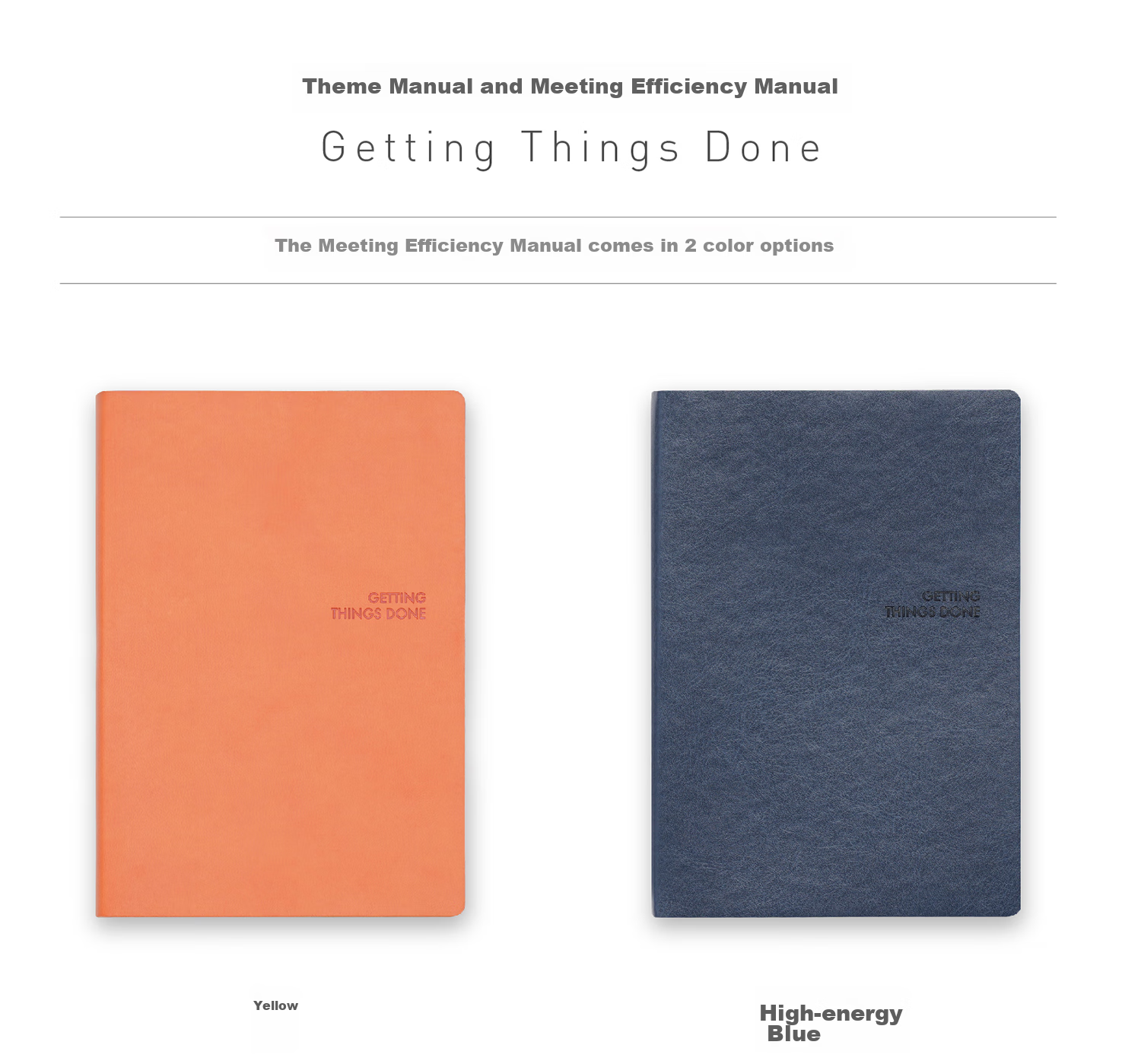 Chenzao Theme Meeting Efficiency Manual Corporate Office Meeting Record Book Project Planning Business Work Manual Notebook A5 256 Pages - High Energy Blue 16