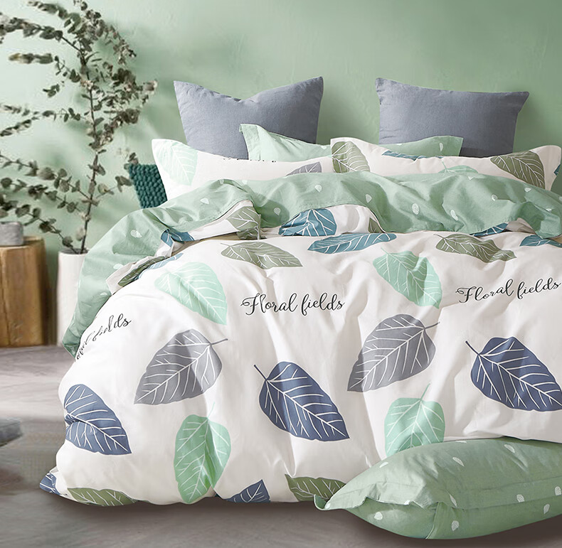 Hengyuanxiang Pure Cotton Duvet Cover Single Piece Anti-Dirt Quilt Cover Single/Double 100% Cotton 180x200cm 2