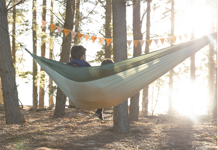 Naturehike Portable Hammock for Outdoor Camping, Lightweight Thick Anti-Rollover Swing Cradle - Light Bean Green - Single Perso 10