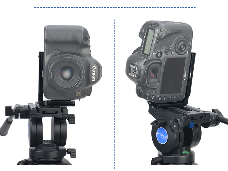 Benro MPU100 Universal Quick-Release Plate, DSLR Camera L-Shaped Vertical Shooting Bracket, Tripod Head Plate, Right-Angle Plate, Accessory Plate, Camera Quick-Release Plate 10