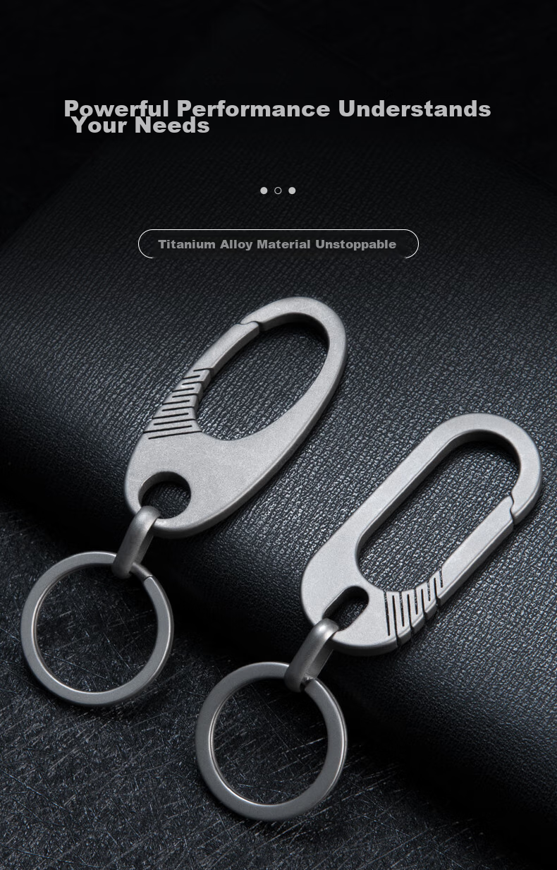 YORA Titanium Alloy Car Key Chain, Men's Pendant, Key Ring, Waist-Hanging Key Fob for Electric Vehicles And Motorcycles 1