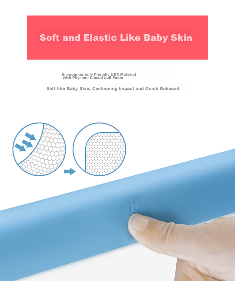 Babyprints Anti-Collision Strip, Baby Edge Guard, Child Safety Corner Protector, Widened Multi-Functional, Cuttable, Free Adhesive, White, 4 Meters 7