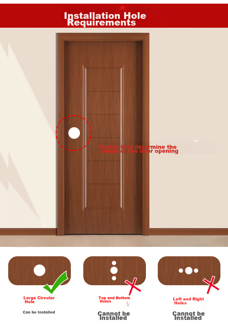 Fly.Globe Spherical Lock, Indoor Bedroom Door Lock, Single Latch Handle Lock, Double Latch Universal Model FQ-202SB 3