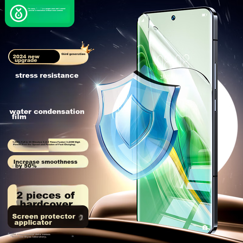BIAZE [Ultra-Fast Repair, 2 Pieces] Hydrogel Film for Honor Magic6, Magic6 Phone Screen Protector, High-Definition Non-Tempered Full Adhesive Protective Anti-Scratch Anti-Fingerprint Soft Film JM121