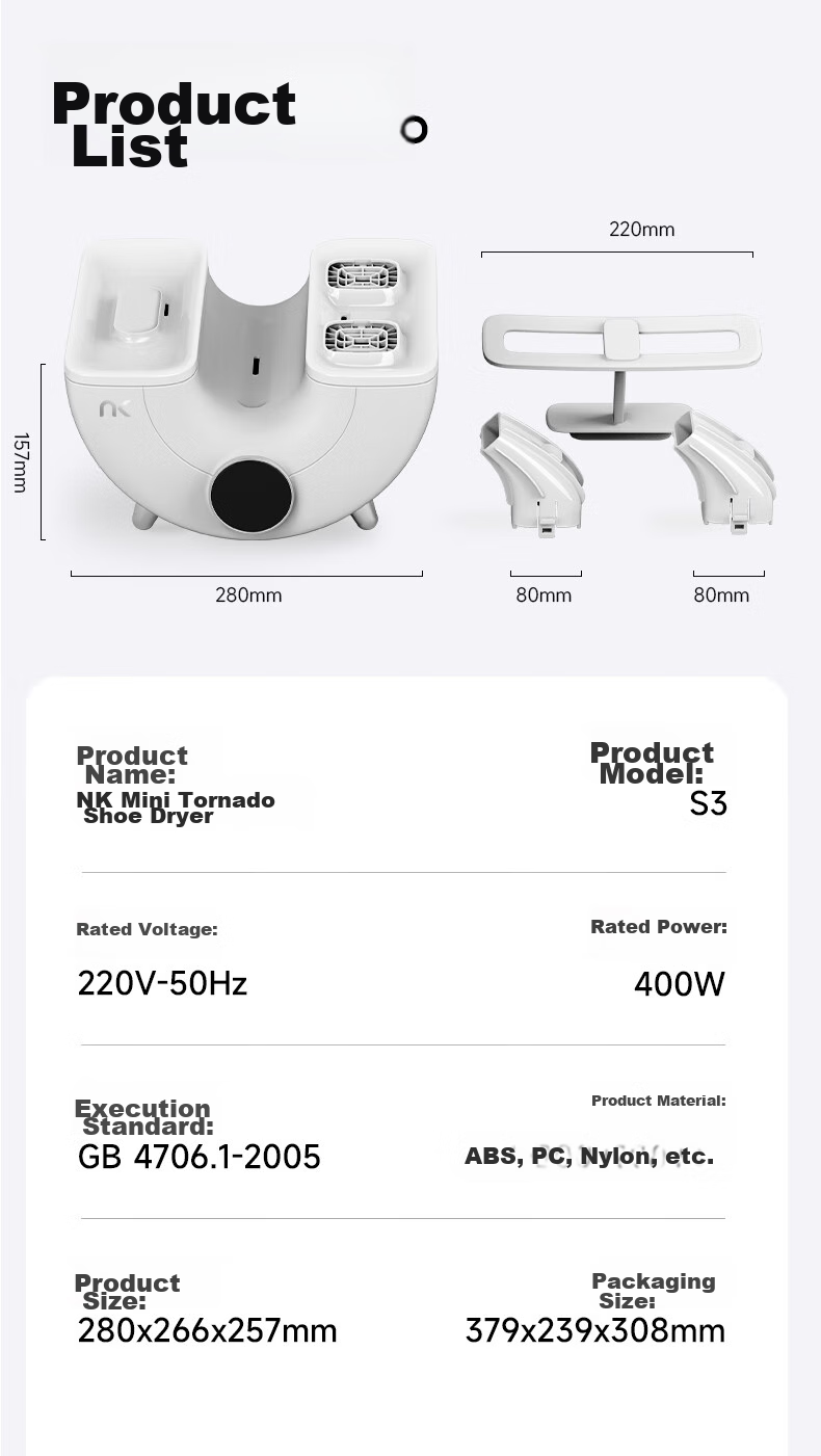 NK [Top-Selling Product] Shoe Dryer, Small Whirlwind High-Speed Shoe Dryer, Shoe Dehydrator, Sterilizer, Deodorizer, Home Shoe Drying Machine, Warm Shoe Device 29