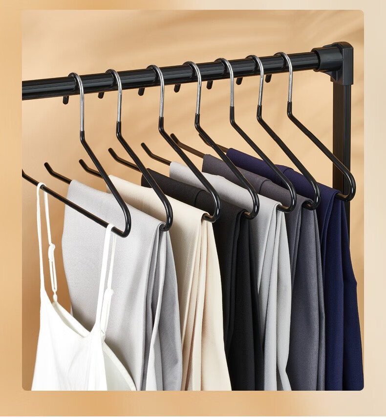 Cobbe Goose-Shaped Pants Hanger, Seamless Trouser Hanger, Specialized for Pants, High-Manganese Steel Plastic-Coated, Suitable for Both Dry And Wet Use 5