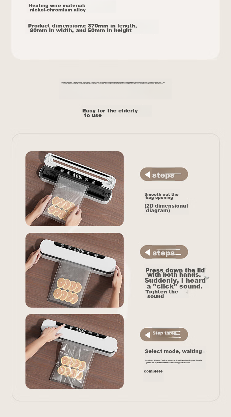 Baijie Food Grade Vacuum Sealer Bags Large 30x40cm Food Vacuum Seal Storage Bags Packaging Bags Preservation Bags Compression Storage Bags 18