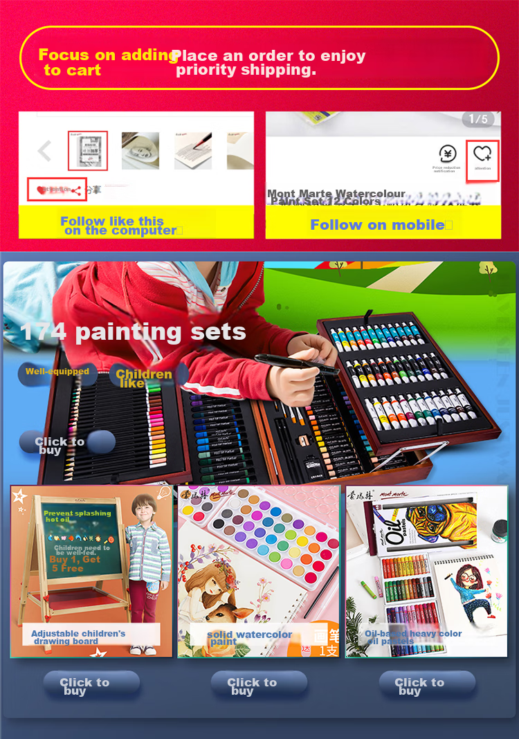 Mont Marte 24-Color Pastel Chalk Set, Colored Chalk Drawing Sticks, Art Painting Pastel Sticks, Children's Colorful Pen Set, Student Pastel Drawing Iron Box Set MMPT0017 Art Sketching 1