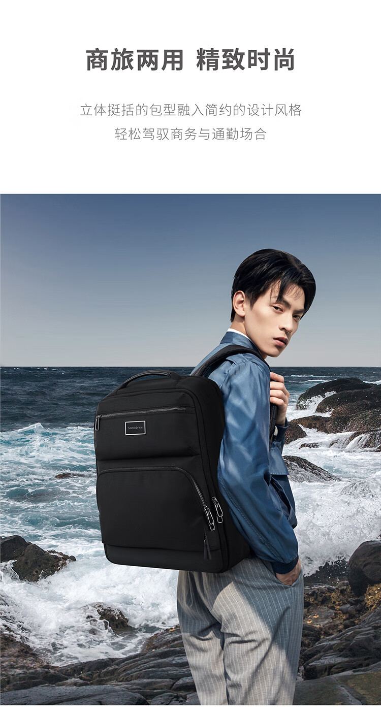 Xinxiuli Backpack for Men And Women, 16-Inch Antibacterial Laptop Bag, Breathable High-End Backpack, Large Capacity Business Travel Bag 2