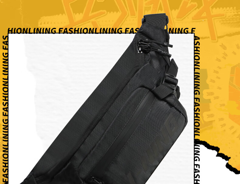 LI-NING Crossbody Bag Unisex Travel Shoulder Waist Bag Sports Cycling Running Fitness Large Capacity Canvas Bag for Phone 18
