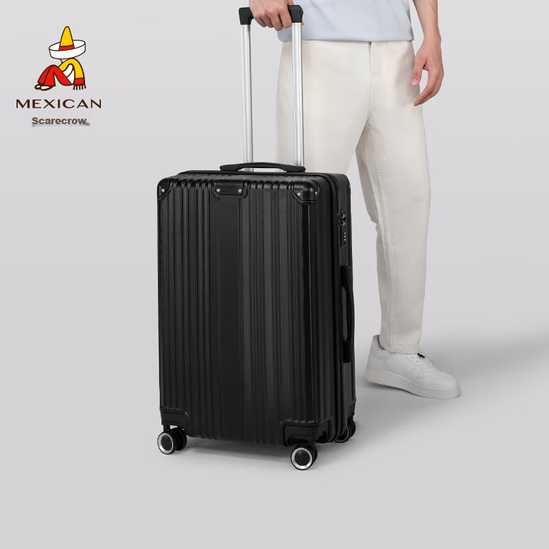 Daocaoren Luggage, 26-Inch Suitcase for Men And Women, Spinner Wheels, Trolley Case with Password Lock, Large Capacity Travel Case, Leather Suitcase, Check-In Luggage