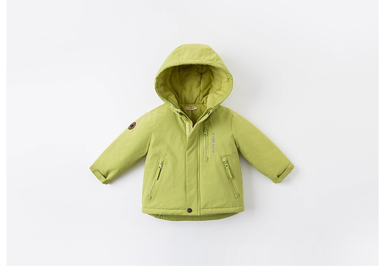 DAVE & BELLA Kids Cotton Padded Jacket Girls Winter Coat Boys Thickened Hooded Cotton Coat 20