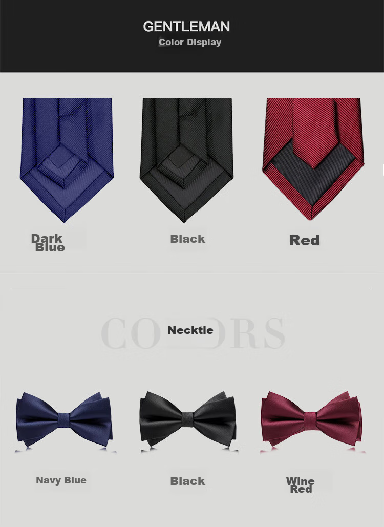 FitonTon Wedding Anniversary Banquet Tie, Men's Business Professional Tie, Gift for Boyfriend, New Year Valentine's Day Present, 8cm Gift Box 14