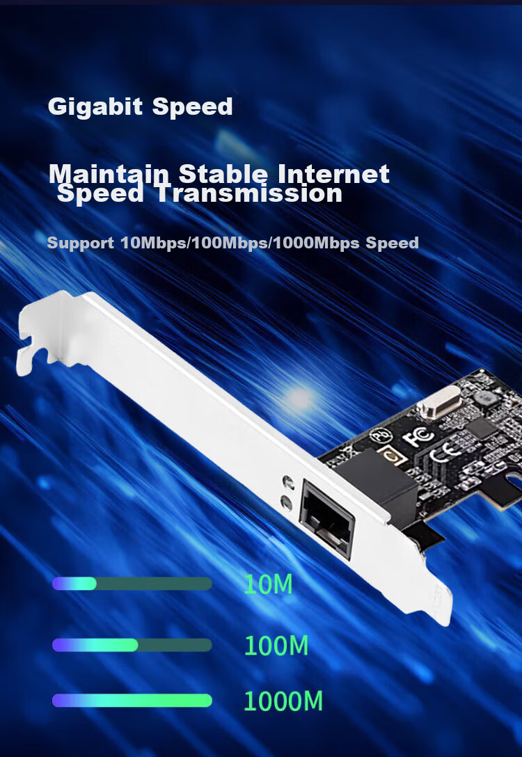 Newmine Newmine 5400M Gigabit PCI-E Wireless Network Card for Gaming, Triple-Band 5G Desktop Internal Wireless Network Card WiFi6 3