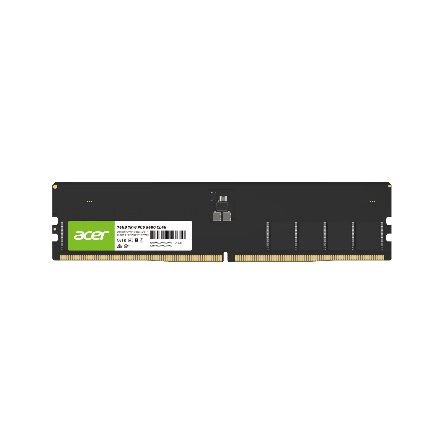PREDATOR Acer, 16GB Single Stick, DDR5 5600MHz Frequency, Desktop Memory Module, UD200 Series (C46), AI Computer Accessory, Powering Black Myth: Wukong